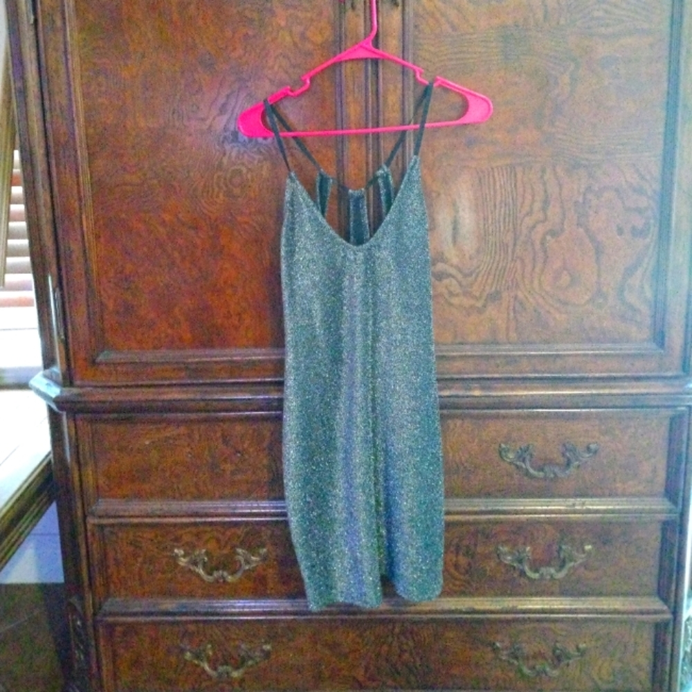 Black/Silver Sparling Party dress Size L